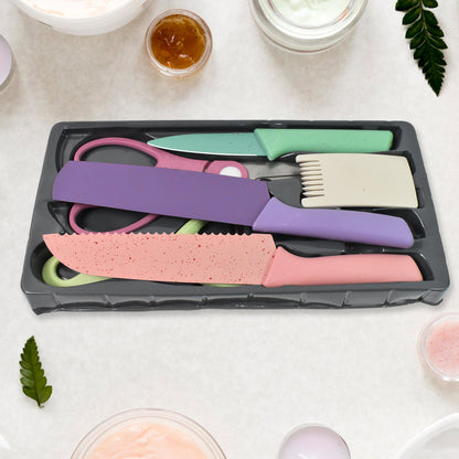 Professional Colorful Kitchen Knives Set (6 Pcs Set) Wukusy