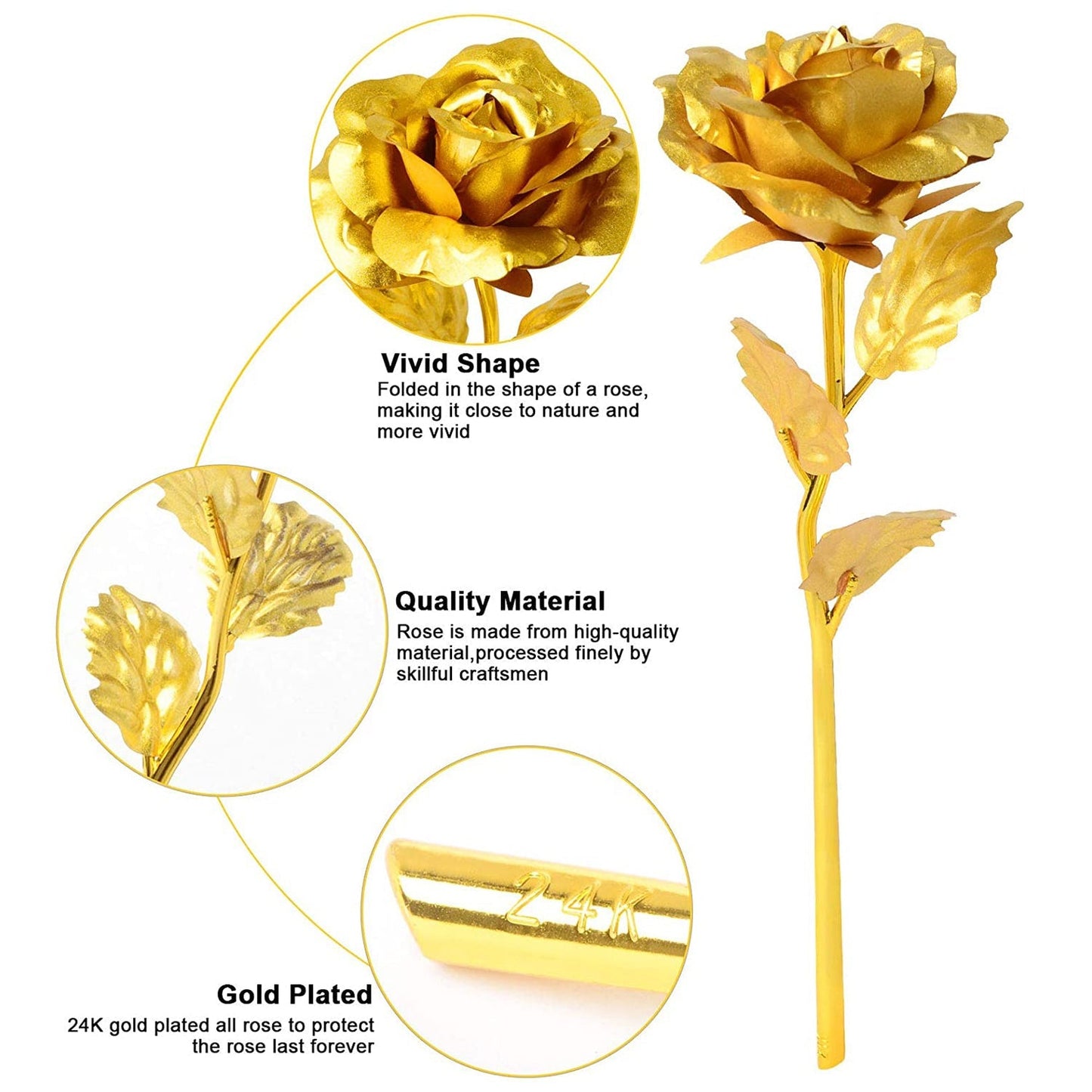 0879 B Golden Rose Used In All Kinds Of Places Like Household Offices Cafes Etc. For Decorating And To Look Good Purposes And All. Wukusy