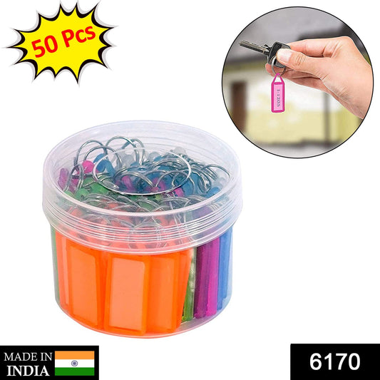 6170 50pc Keychain Tag Label Used For Decorative Purpose On Keys And All. Wukusy