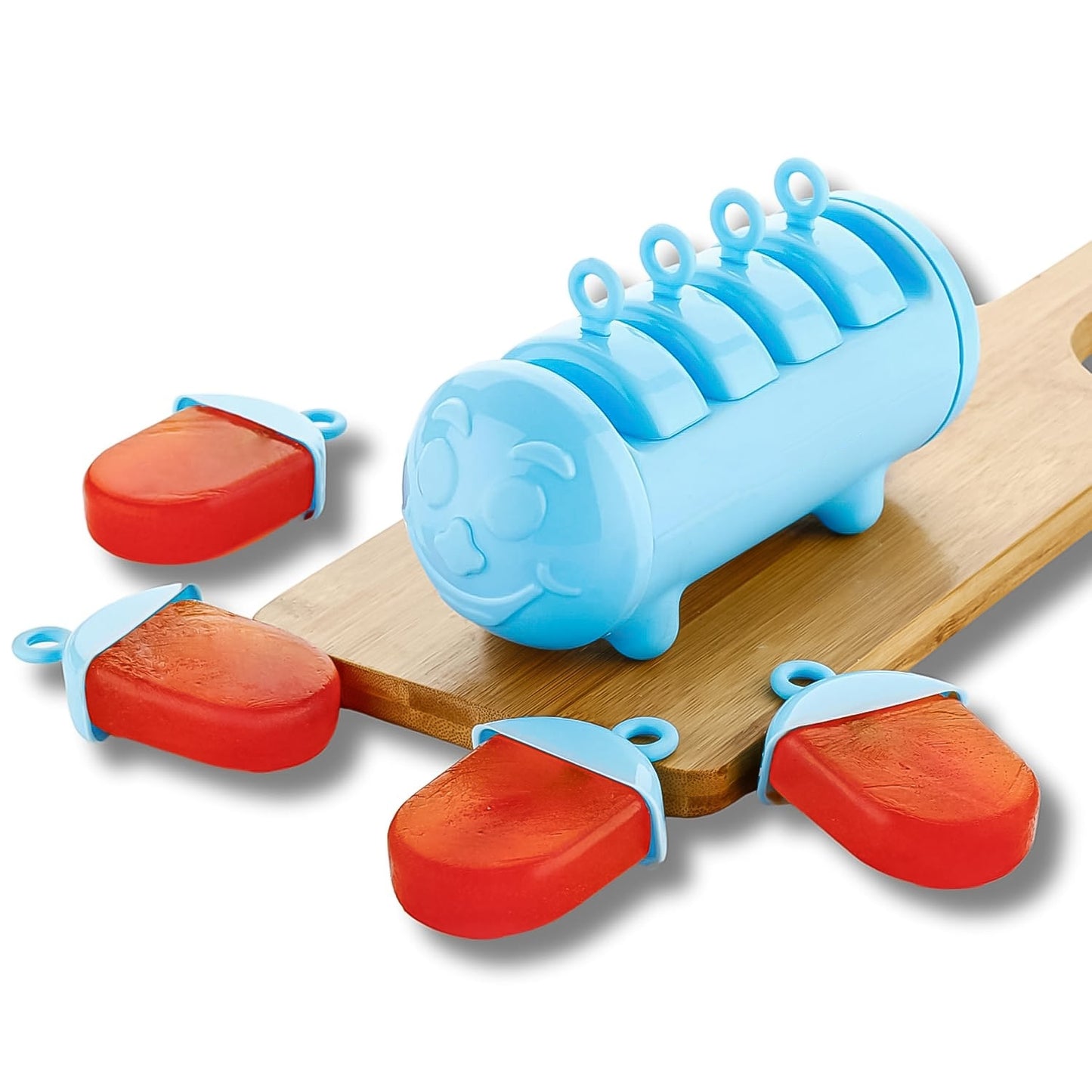 Plastic Ice Candy Maker 4 Compartment  Grid Kulfi Candy (1 Pc) Wukusy