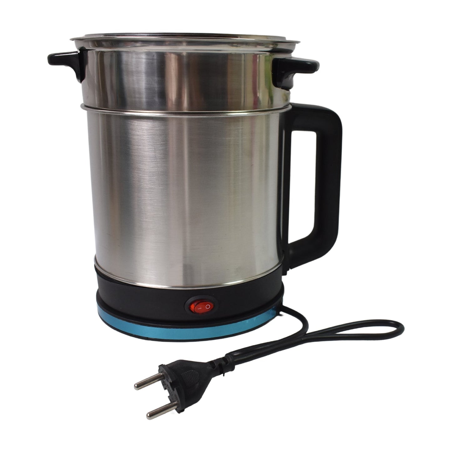 Soup Pot With Lid Stainless Steel Multi Cooker Kettle (800w  2.5 Ltr.) Wukusy