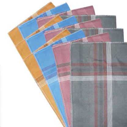1532 Mens King Size Formal Handkerchiefs For Office Use - Pack Of 12 Wukusy