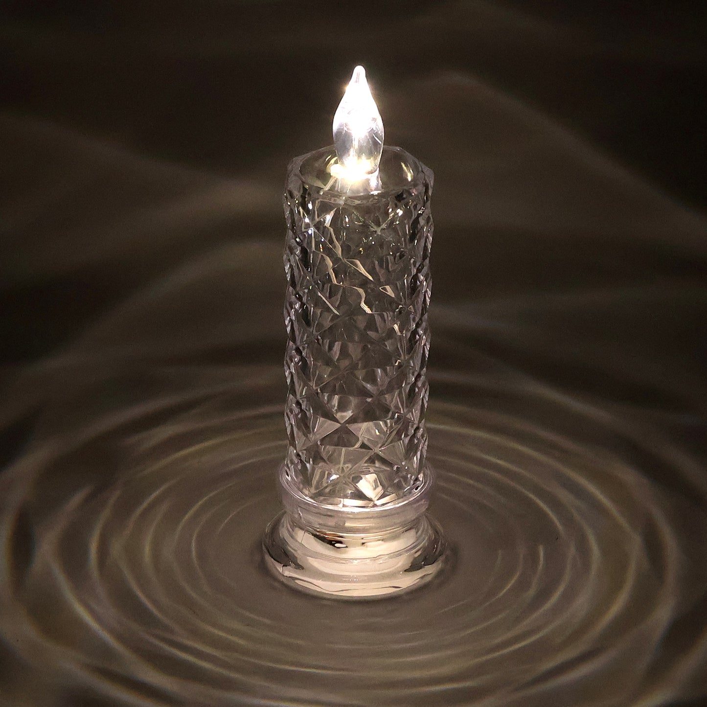 Decorative Led Crystal Candle Light (1 Pc)