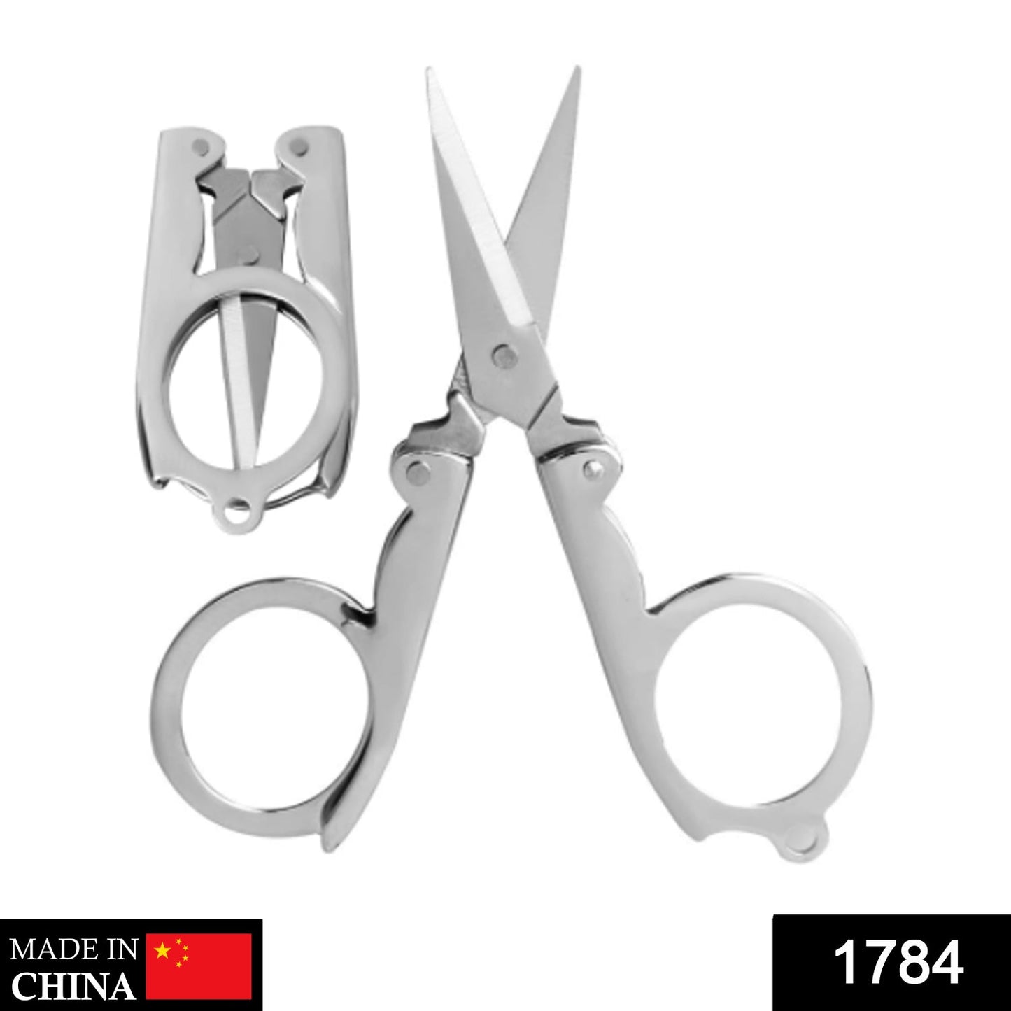 1784 Folding Scissor 3.5inch Used In Crafting And Cutting Purposes For Childrens And Adults. Wukusy