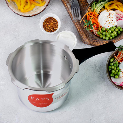 Aluminium Rays Aura Pressure Cookers With Outer Lid (3.5 Litres) Wukusy