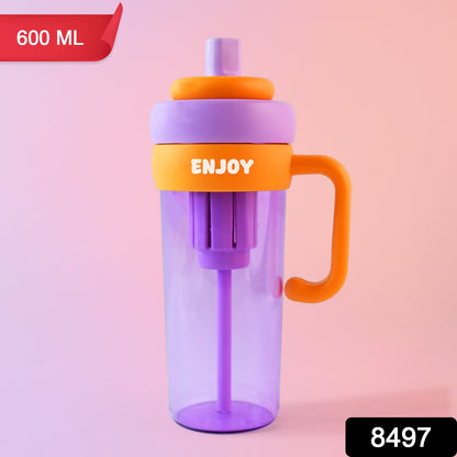Premium Plastic Water Bottle Approx 600ml (1 Pc) Wukusy