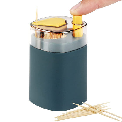 4005l Toothpick Holder Dispenser Pop-up Automatic Toothpick Dispenser For Kitchen Restaurant Thickening Toothpicks Container Pocket Novelty Safe Container Toothpick Storage Box. Wukusy