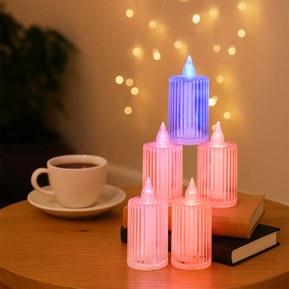 Decorative Flameless Electronic Led Candle Light Set (6 Pc) Wukusy