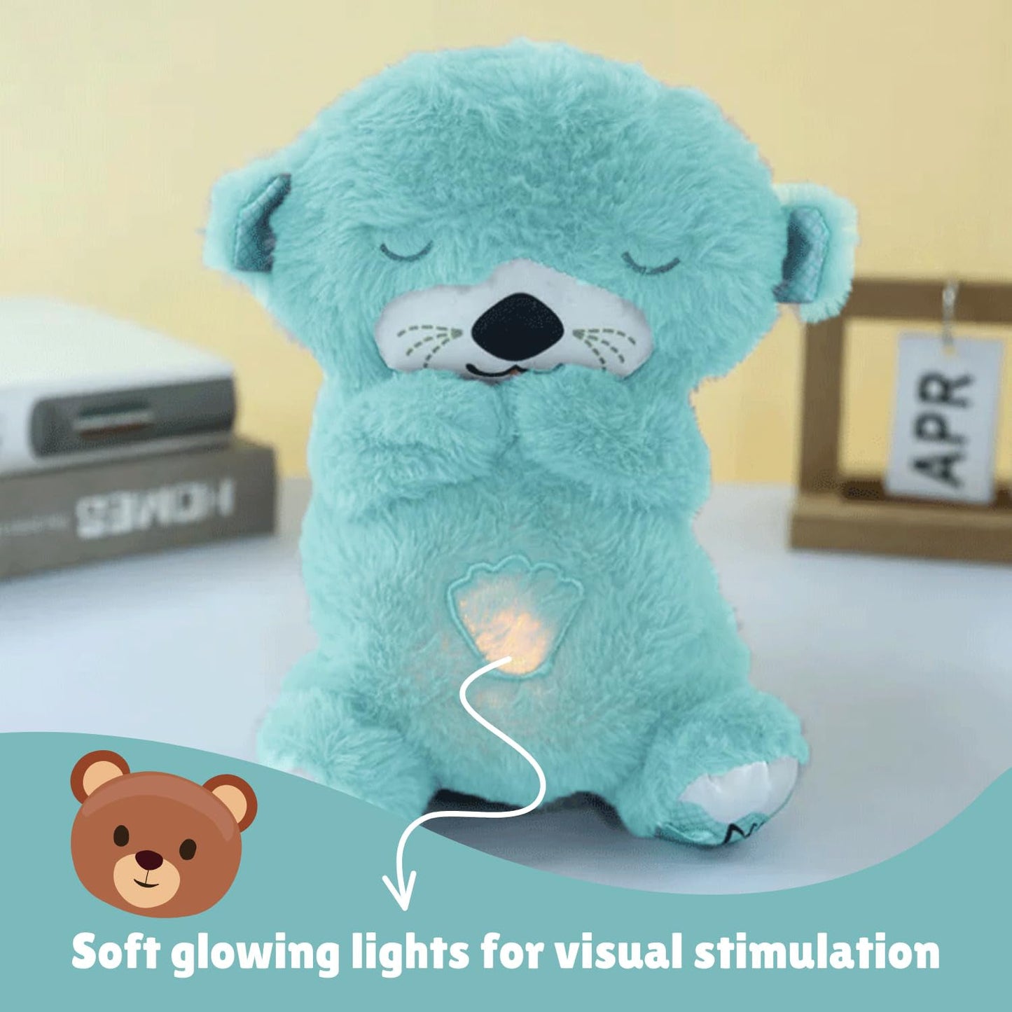 SnuggleBear - Soft Plush Musical Teddy Bear Toy With Led Light Wukusy