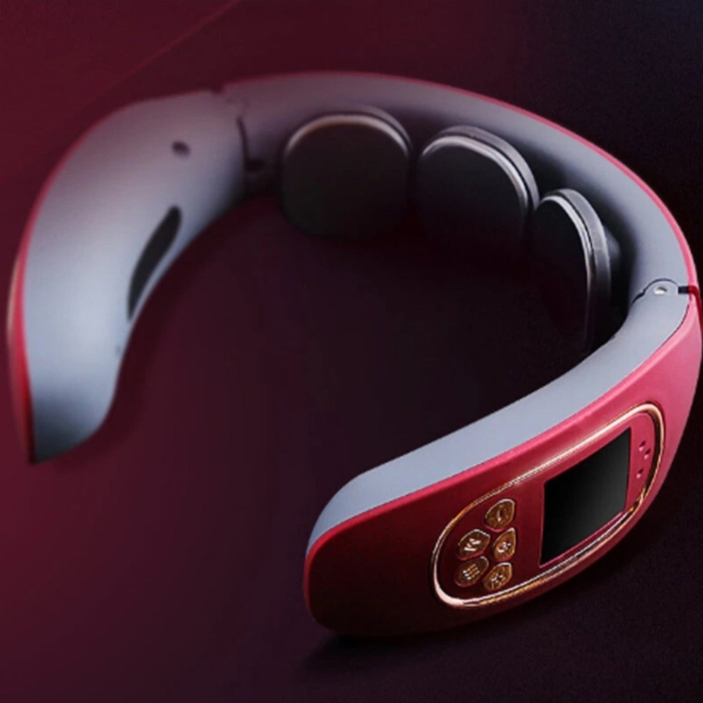 3 Heads Smart Electric Neck And Back Pulse Massager (1 Pc) Wukusy