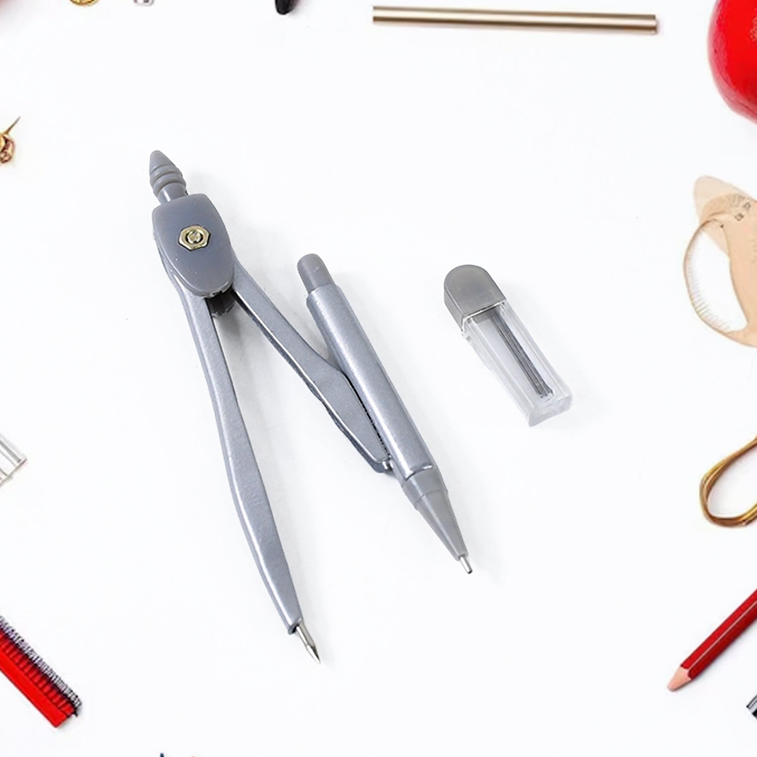 4-in-1 Premium Geometry Compass Set For Students And Professionals Wukusy