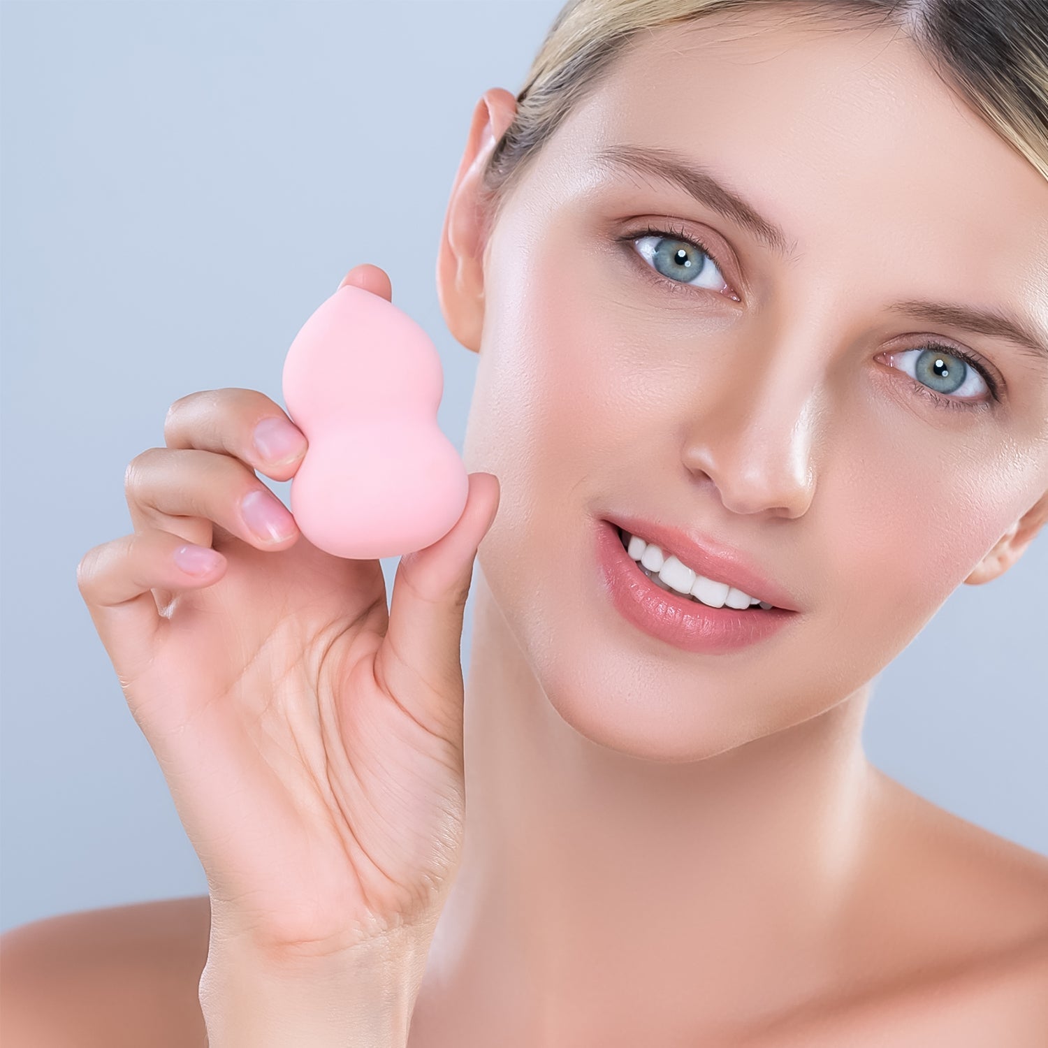 Makeup Beauty Powder Puff (8 Pcs Set  With Case  Mix Color) Wukusy