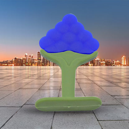 Baby Silicone Teether Fruit Teether For Toddlers100 Food Grade Silicone Teether Non-toxic  Latex Free Suitable For Kids Above 3 Months (1 Pc ) Wukusy