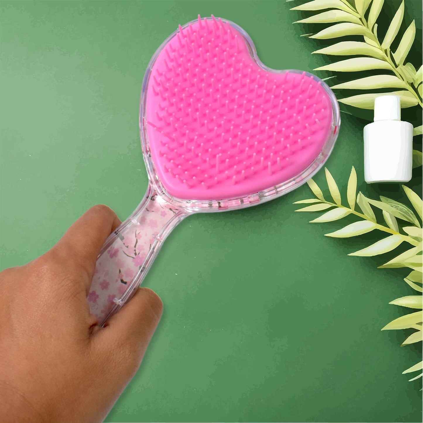Heart Shape Hair Brush Massage Shower Comb (1 Pc) Wukusy