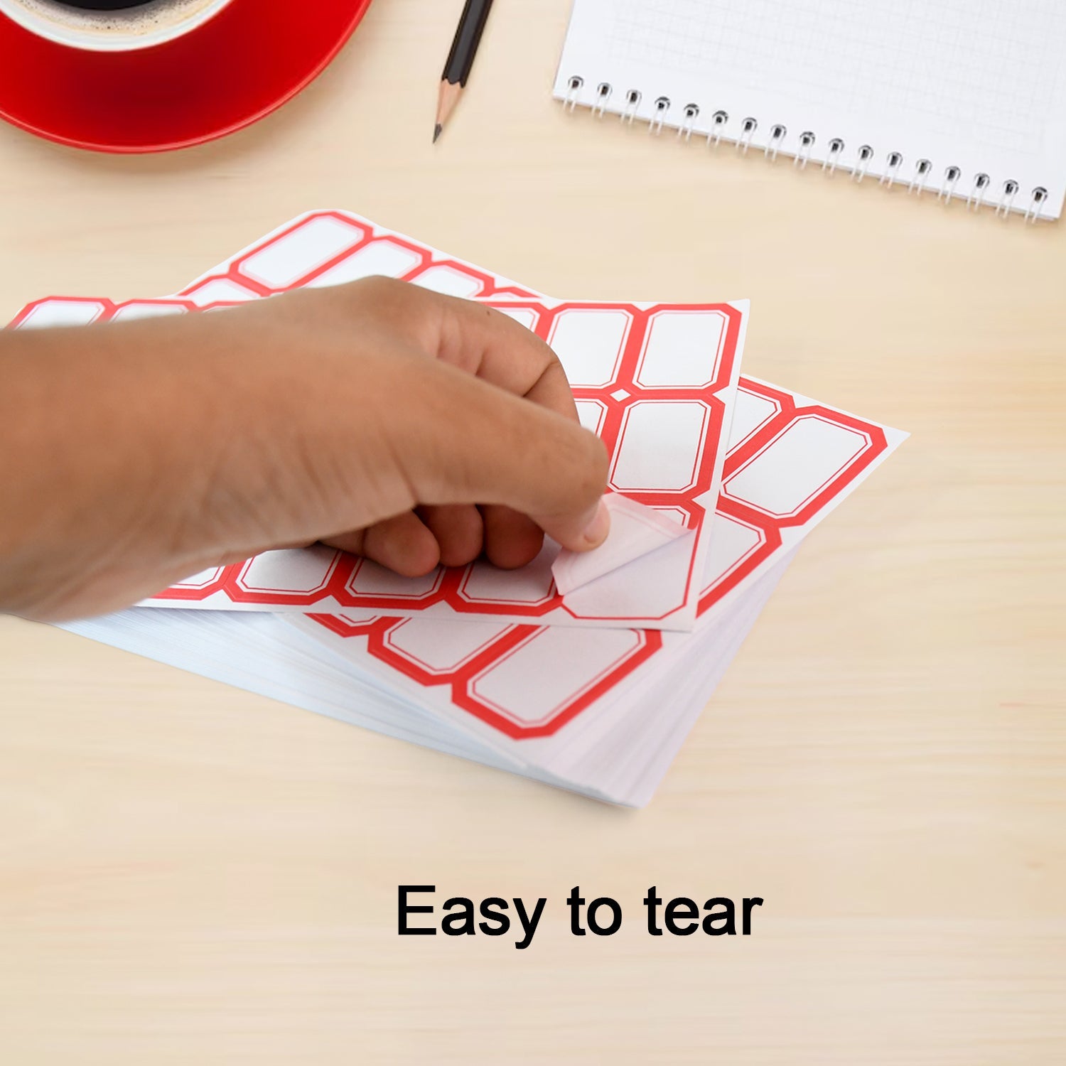 Multipurpose Writable Blank Label Sticker Sheets (50 Sheet) Wukusy