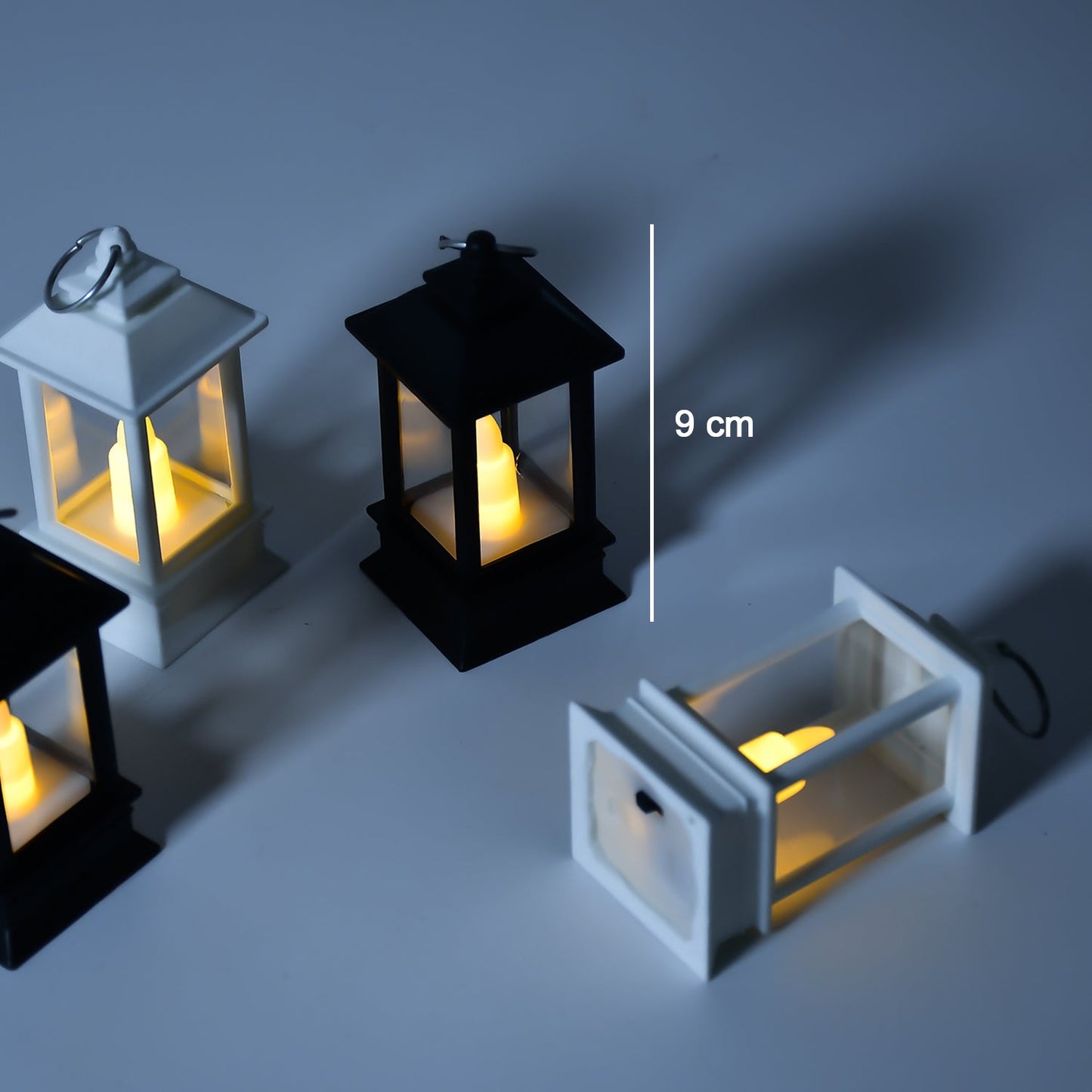 6555 Classic Style Lantern With Artificial Rustic Battery-operated Flameless Candle Light For Home Decoration - Good For Indoor  Outdoor Use (Pack Of 24) Wukusy