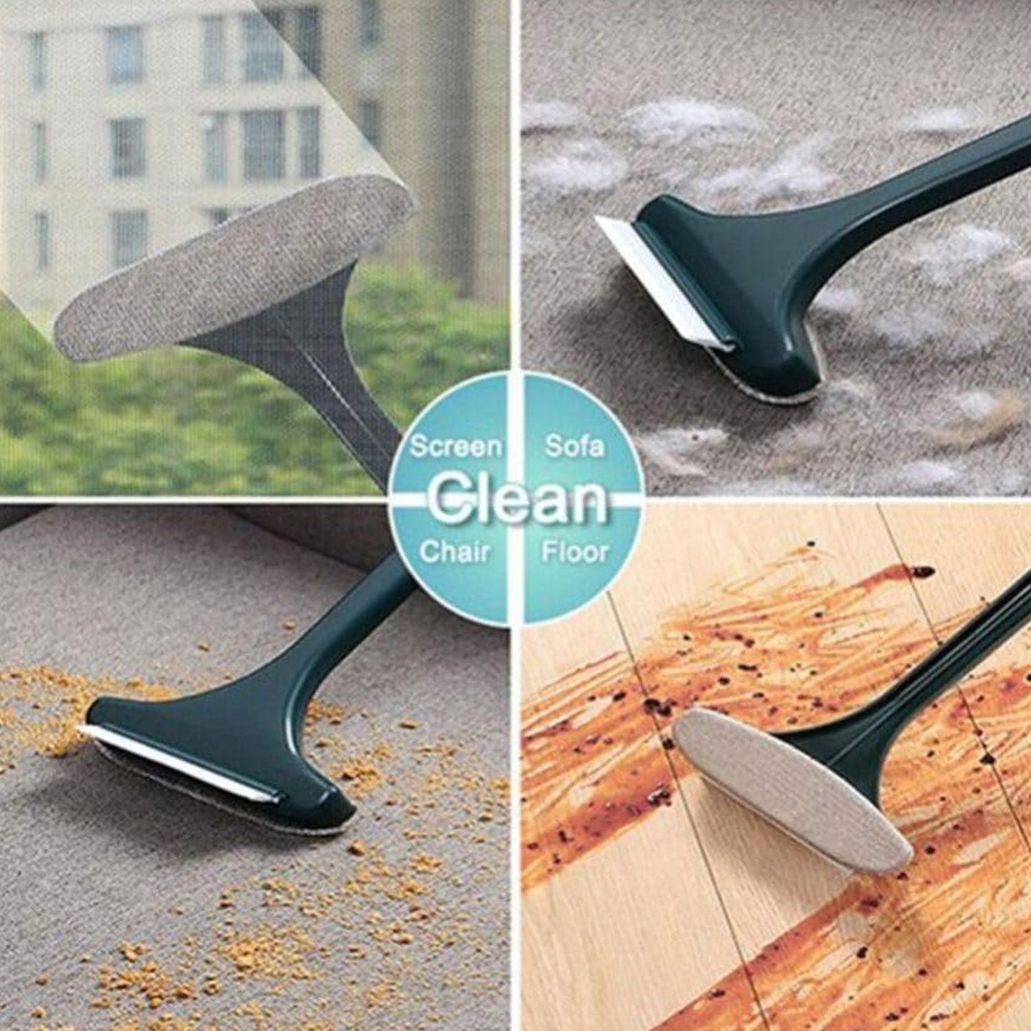 Brush 2 In 1 Mesh Cleaning Brush  Wiper With Extended Handle Window Cleaning Brush Net Cleanermagic Window Cleaner Brush Window Mesh Cleaner (1 Pc) Wukusy