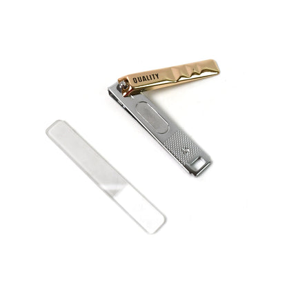 Cute Nail Clipper With Nail Catcher Nail File - Stainless Steel (1 Pc) Wukusy