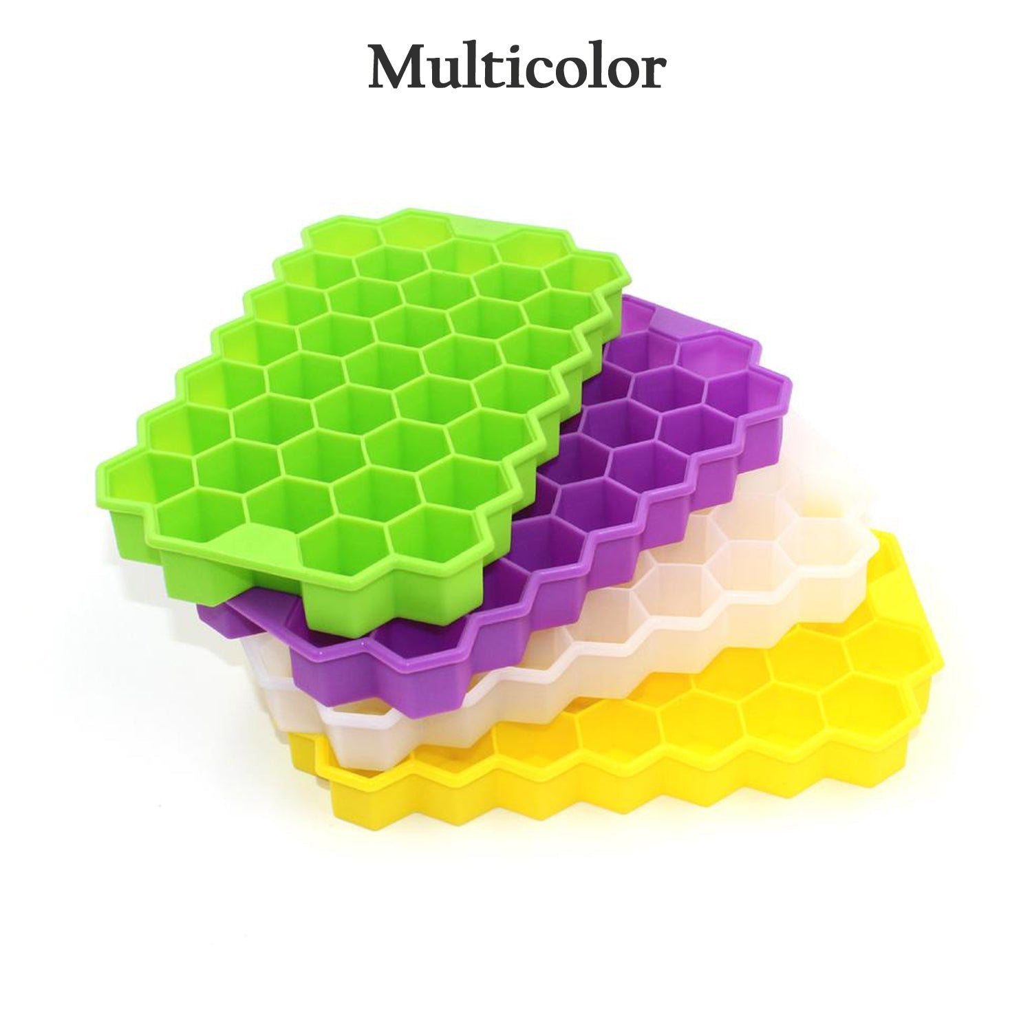 Silicone Ice Cube Trays 32 Cavity Per Ice Tray Multi Color Wukusy