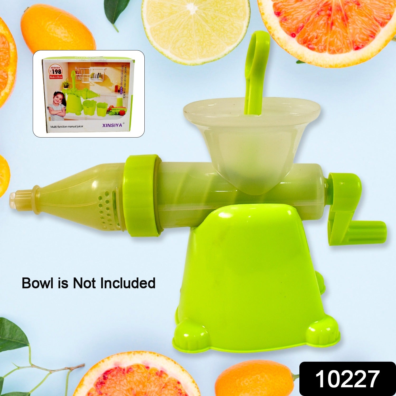 Manual Juicer Modern Plastic Fruit And Vegetable Juicer (1 Pc  Bowl Not Included) Wukusy