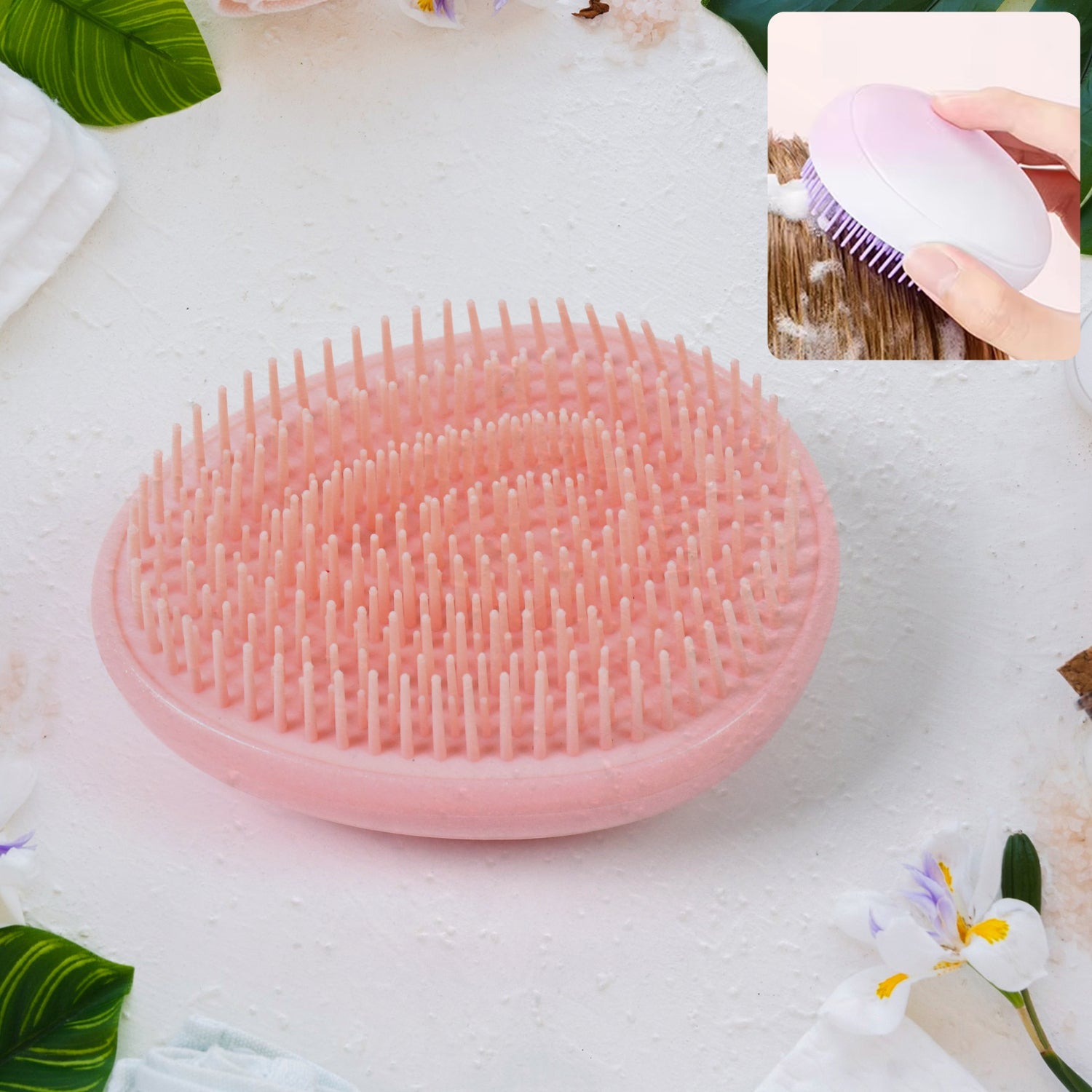 Plastic Hair Washing Combs Hair Massager Shower Brush Wukusy