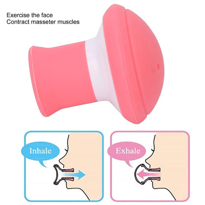 6104 Silicone Facial Jaw Exerciser Breathing Type Face Slimmer Breathing Type Face Slimmer Face Lift Inhaling  Exhaling Tool Look Younger And Healthier - Helps Reduce Stress And Cravings Wukusy