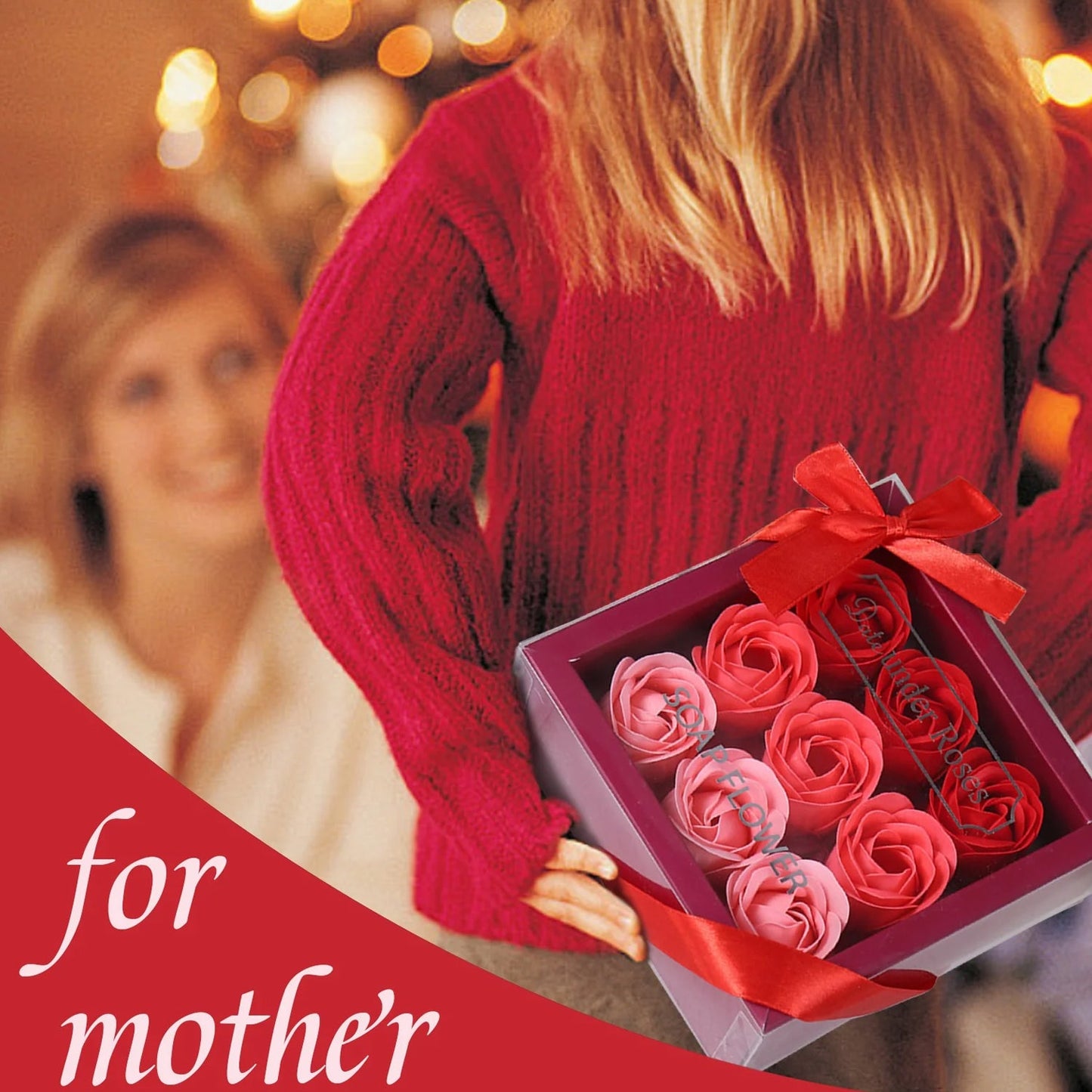 9 Pc Rose Flower Bath Soap (9 Pcs Set) Wukusy