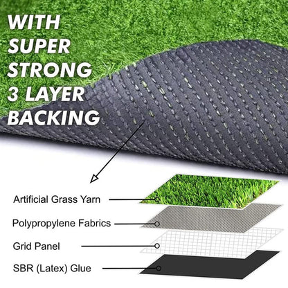 0612 Artificial Grass For Balcony Or Doormat Soft And Durable Plastic Turf Carpet 58x38cm Wukusy