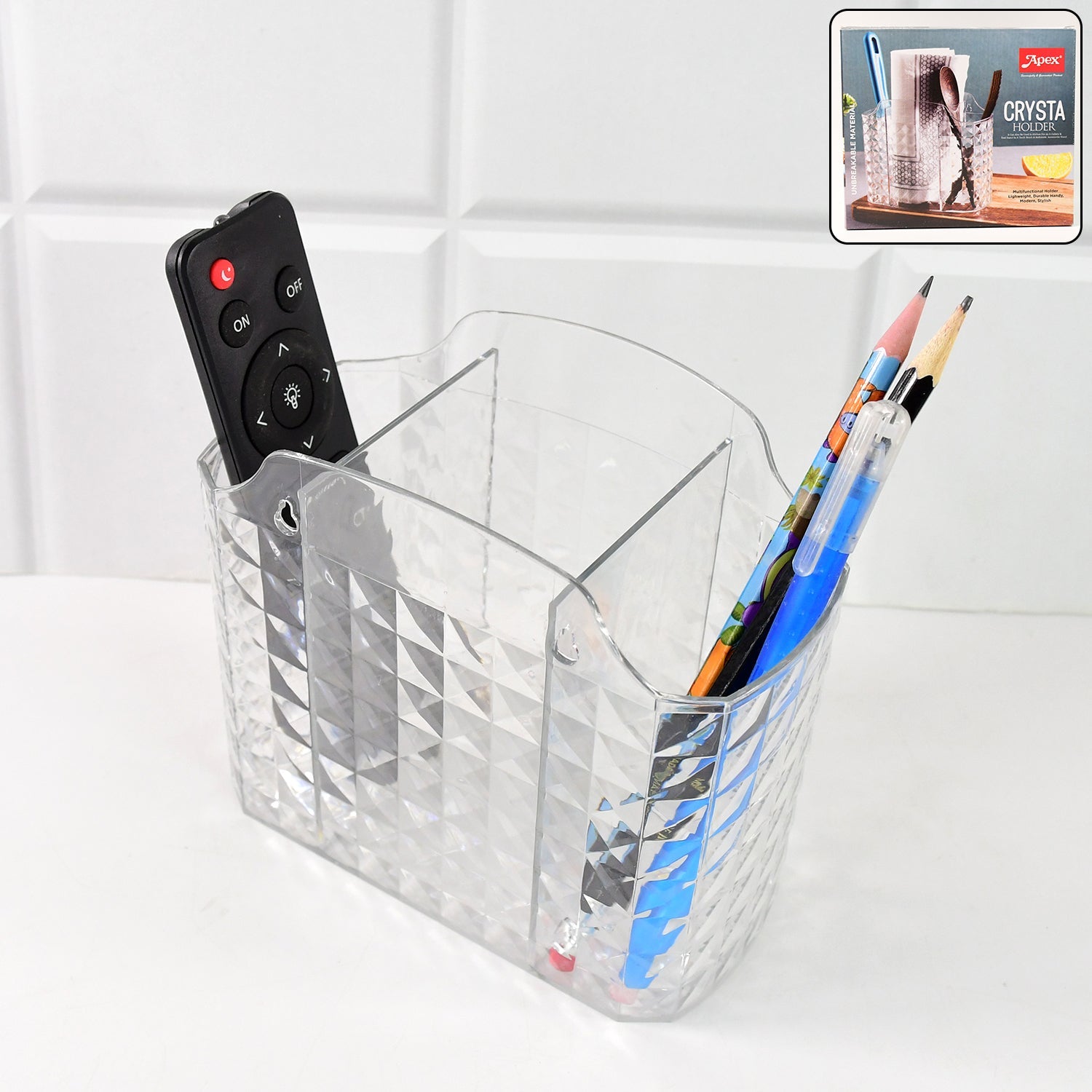Apex Crysta Multipurpose Organizer Holder (1 Pc) Wukusy