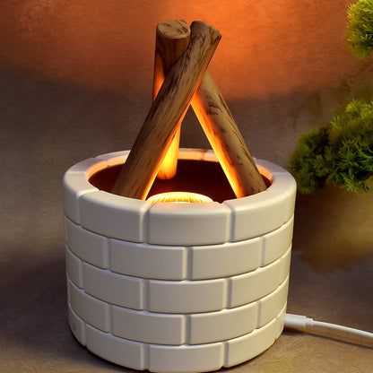 Bonfire Shaped Diffuser Essential Oil Diffuser Multi Function Flame Oil Diffuser (1 Pc) Wukusy
