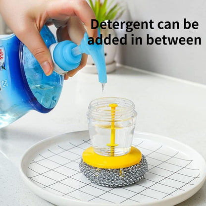 Handheld Soap Dispenser With Scrub (1 Set) Wukusy