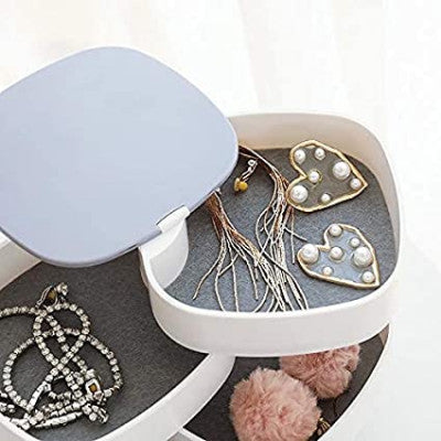 PLASTIC ROTATING JEWELLERY BOX