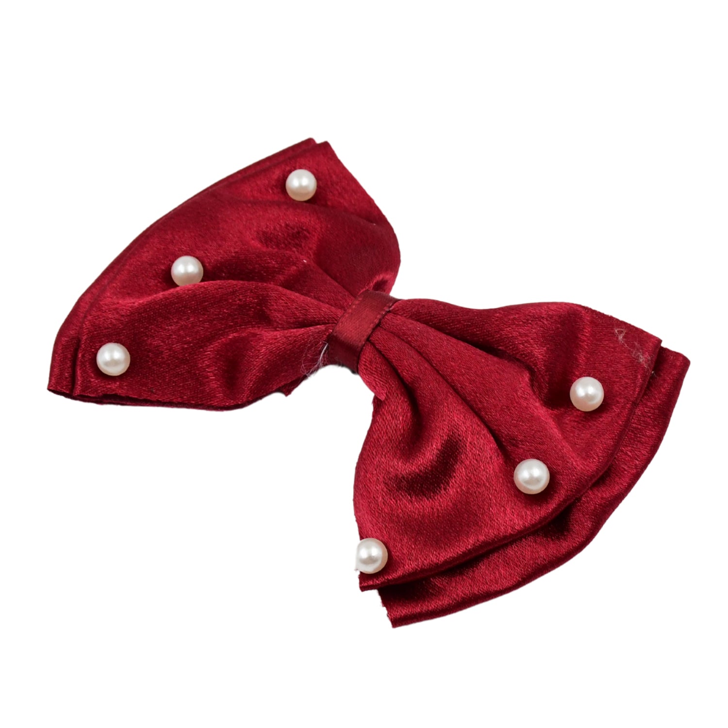 Hair Bow Knot Clip Suitable For Girls (1 Pc  Multicolour) Wukusy
