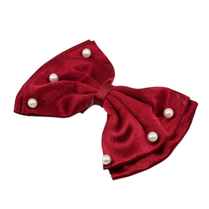 Hair Bow Knot Clip Suitable For Girls (1 Pc  Multicolour) Wukusy