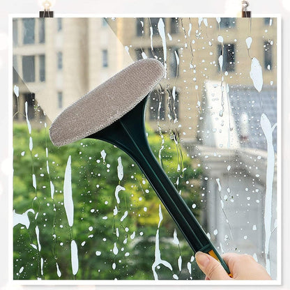 Brush 2 In 1 Mesh Cleaning Brush  Wiper With Extended Handle Window Cleaning Brush Net Cleanermagic Window Cleaner Brush Window Mesh Cleaner (1 Pc) Wukusy