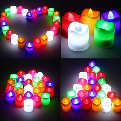 6430 1pc Festival Decorative - Led Tealight Candles  Battery Operated Candle Ideal For Party. Wukusy