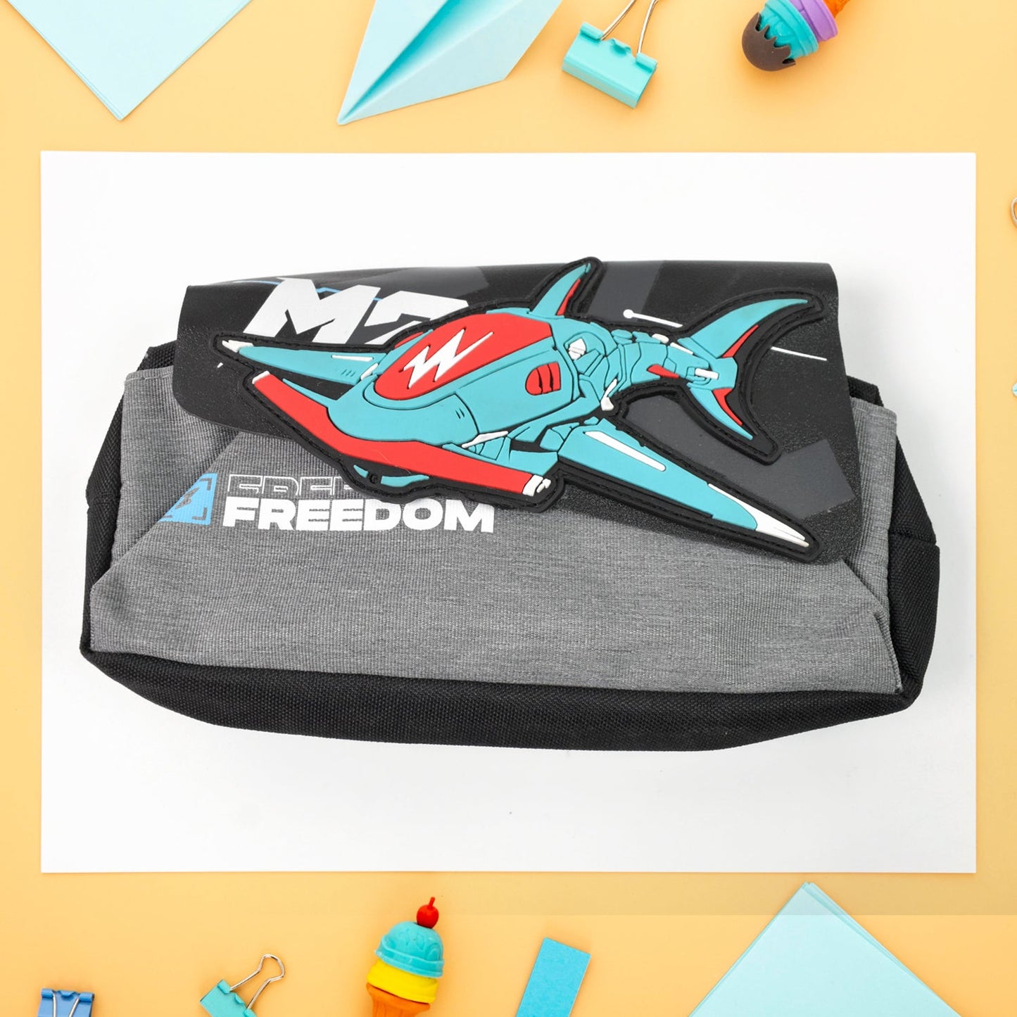 Pencil Pouch With Zipper (1 Pc  2 Compartment ) Wukusy