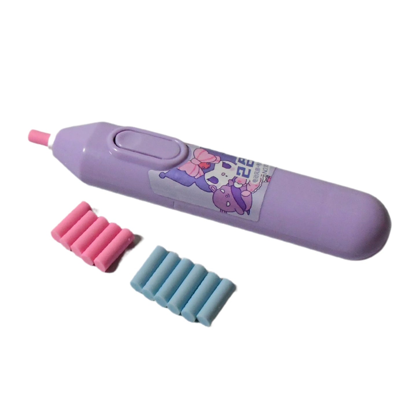 4189 Electric Eraser Kit Automatic Pencil Eraser Battery Operated With 10 Eraser Refills Suitable For Use With Graphite Pencils Drawing Painting Sketching Drafting Supplies Stationery Child Gifts (Battery Not Included) Wukusy