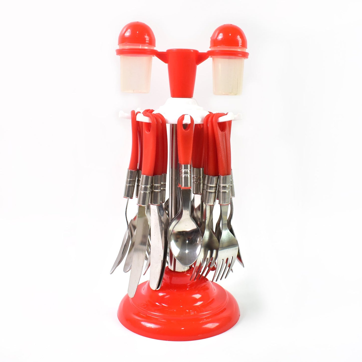 Luxury Cutlery Set For Dining Table Stainless Steel 26-piece Set With Stand (1 Set Wukusy