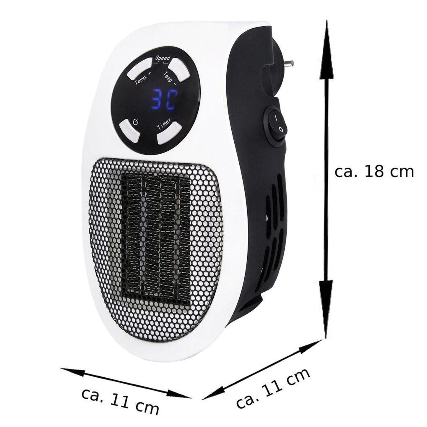 6033 Portable Electric Heater Mini Fan Heater Desktop Household Wukusy