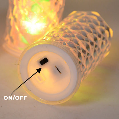 Led Flameless Decorative Candle Lights (3 Pc  Set) Wukusy