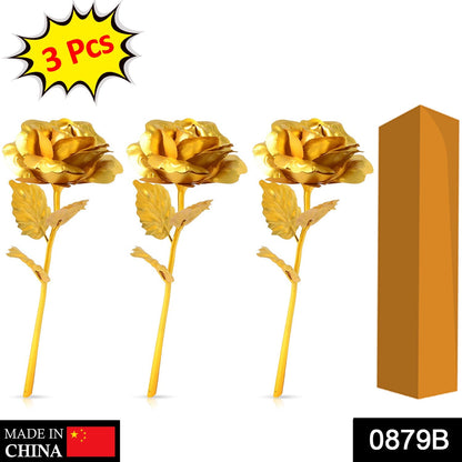 0879 B Golden Rose Used In All Kinds Of Places Like Household Offices Cafes Etc. For Decorating And To Look Good Purposes And All. Wukusy