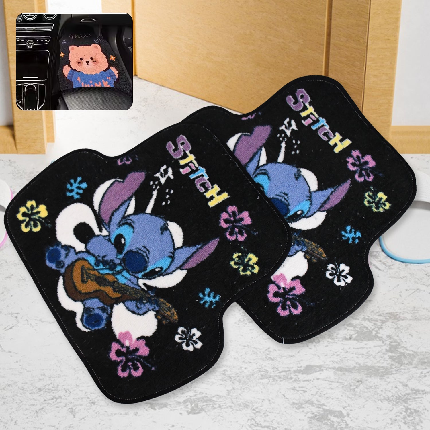 Cartoon Car Floor Mats Accessories Interior Wukusy