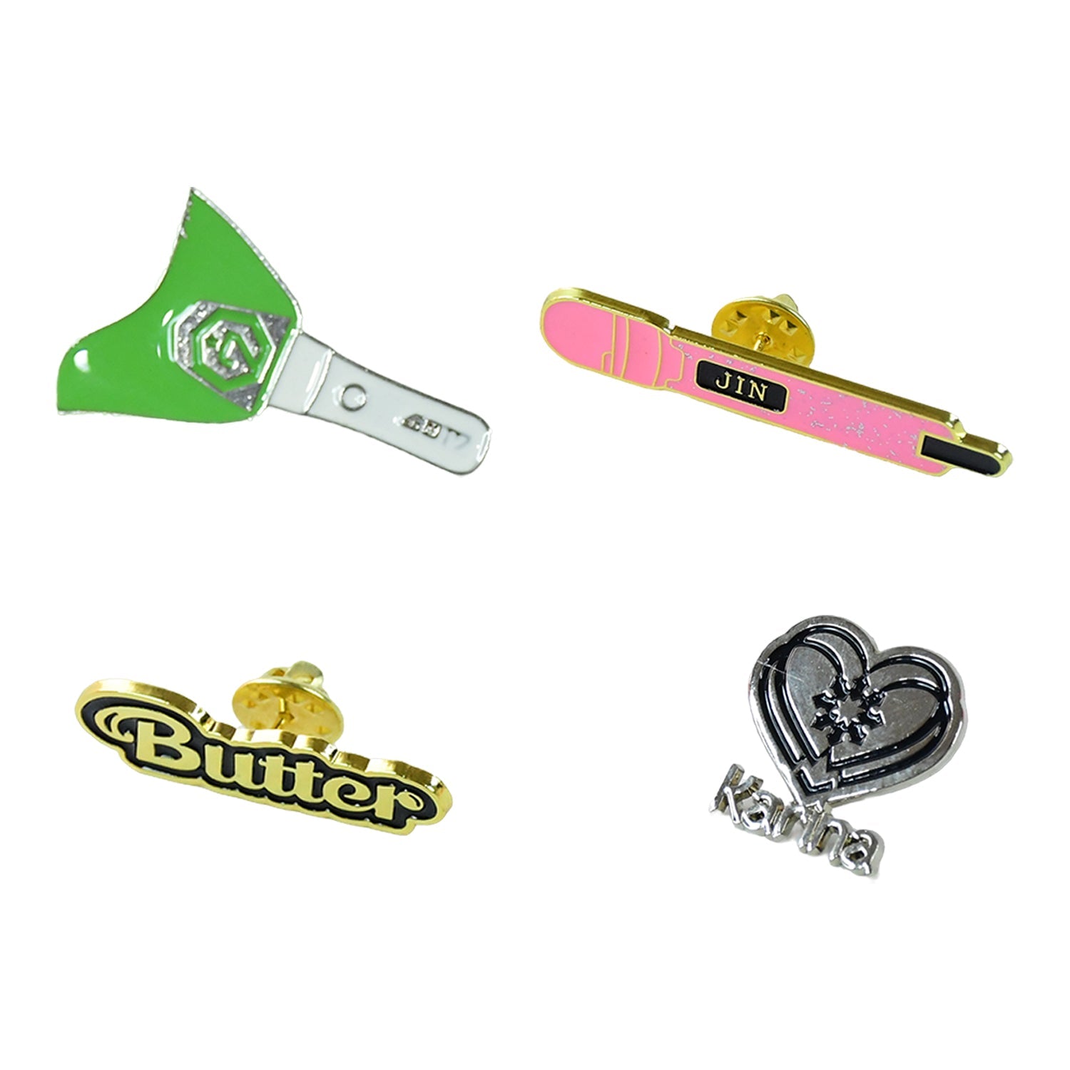 Stylish Metal Badge Pin  Single Piece (Random Design) Wukusy