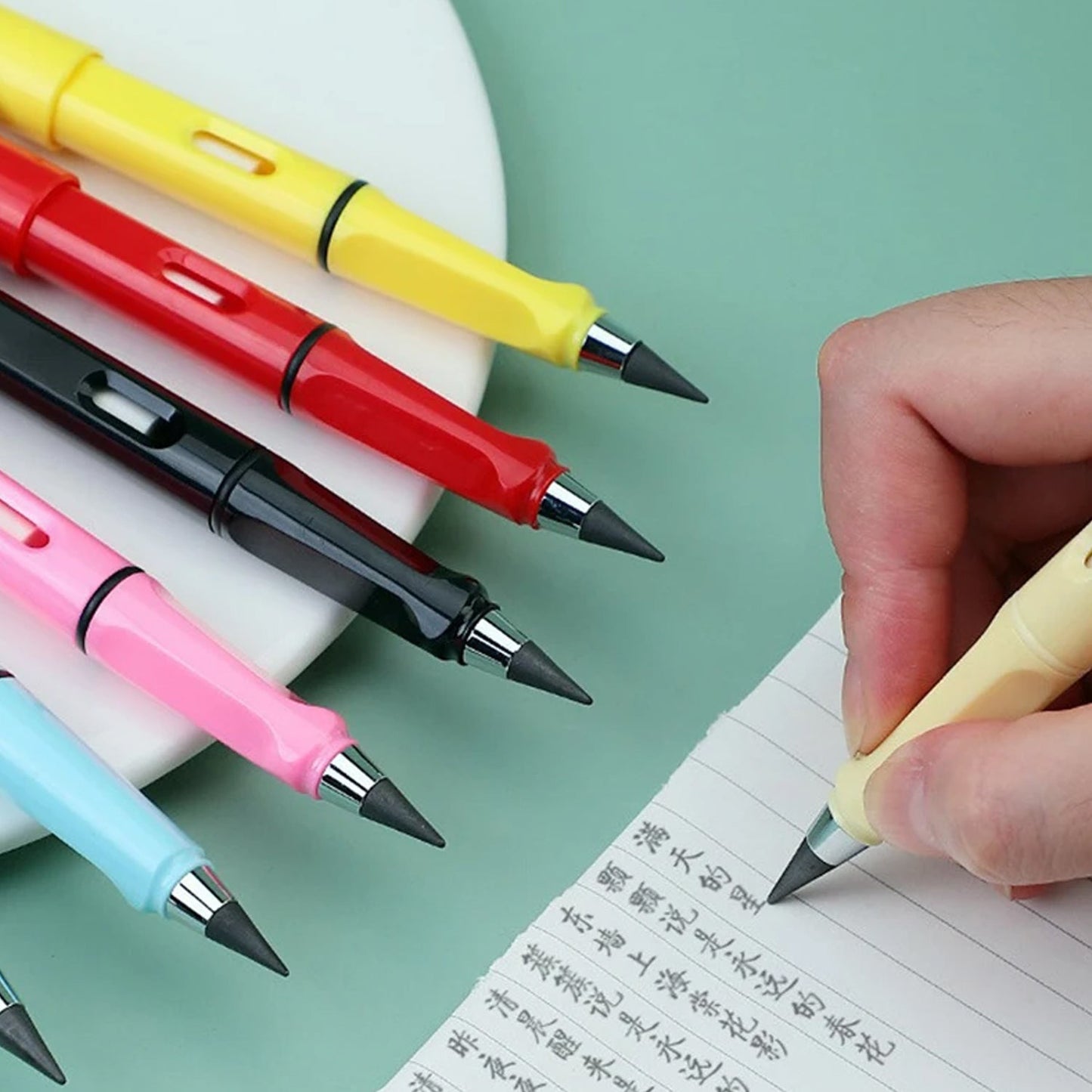 8868 2 In1 Everlasting Pencil Replaceable Head With Eraser Inkless Pencils Eternal Infinite Pencil Portable Everlasting Pencil Reusable Erasable Magic Pencils For Kids Painting Stationary Set (1 Pc) Wukusy