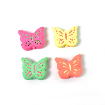 Butterfly Shape Eraser Rubber (1 Pc  Mix Colour  Design) Wukusy