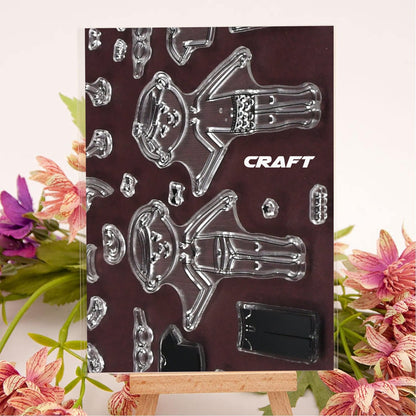 Reusable Rubber Stamp Tpr Stamp Diy Accessories Good Stamping Effect Diy Transparent Stamp Stick Repeatedly For Envelope For Diary For Invitation Letter Photo Album Decoration For Paper Crafts (Mix Design  1 Set) Wukusy