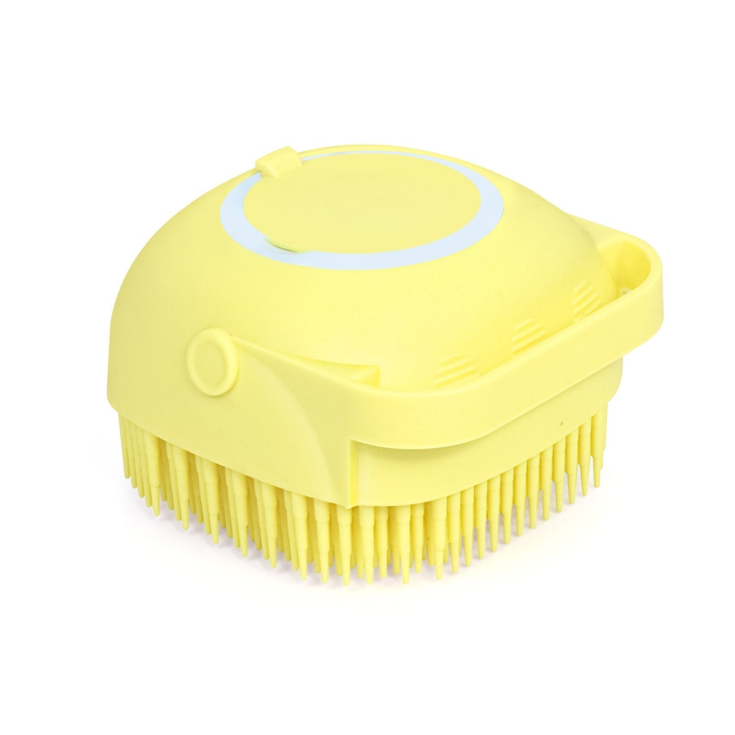 1348 Silicone Massage Bath Body Brush Soft Bristle With Shampoo Dispenser Wukusy