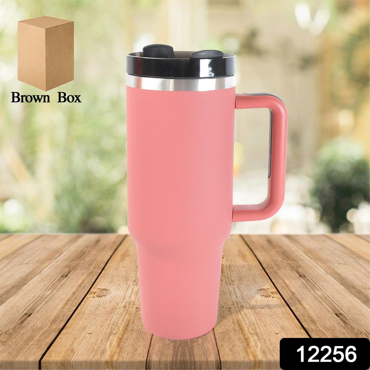 Stainless Steel Vacuum Insulated Tumbler With Lid (Approx 1200 Ml) Wukusy