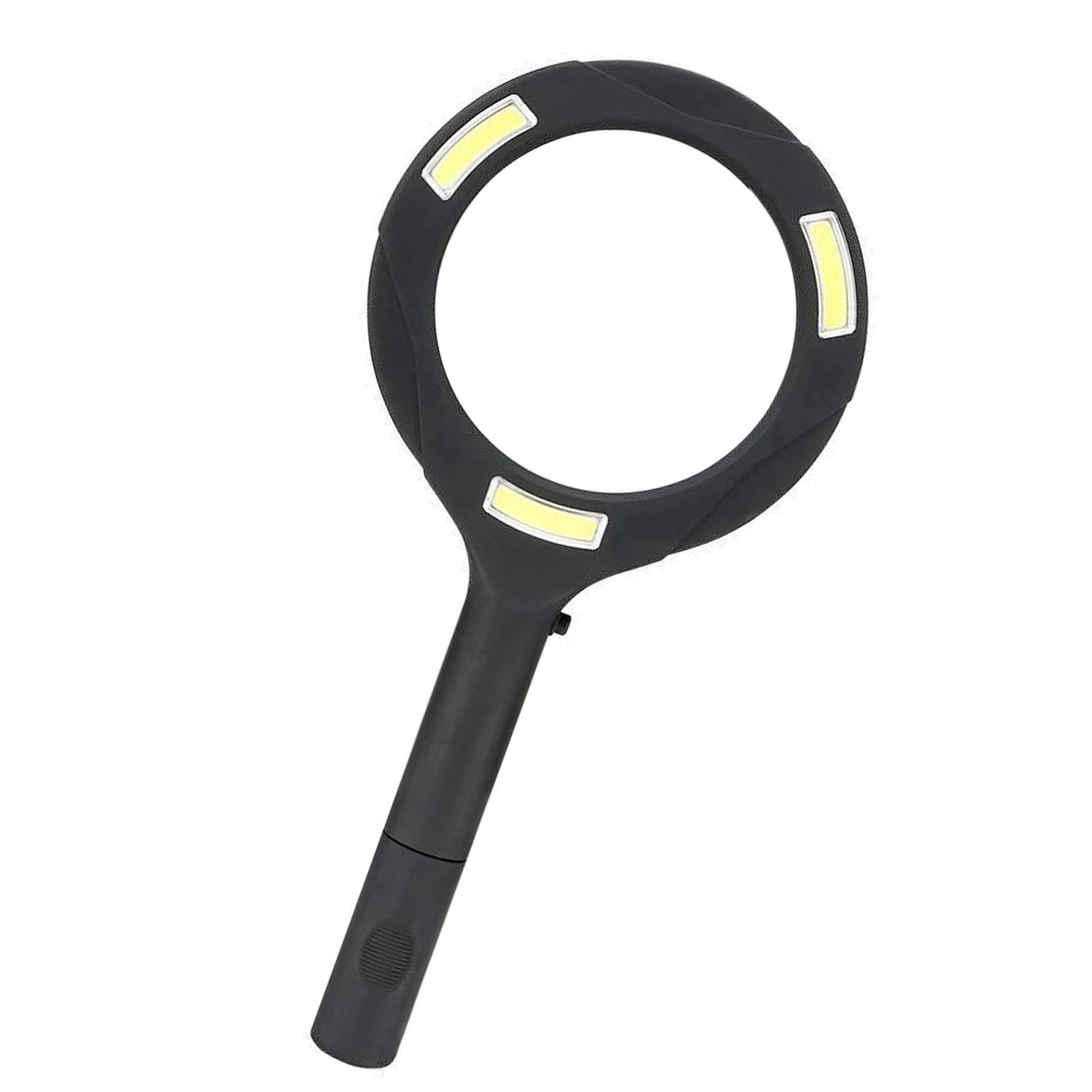 1573 Magnifying Glass With 3 Led Light 3x Power And Rubberized Handle Wukusy